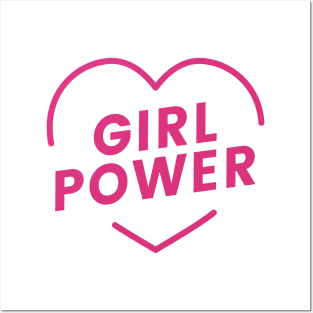 girl power movement - feminist struggle - hand struggle - super girl struggle Posters and Art